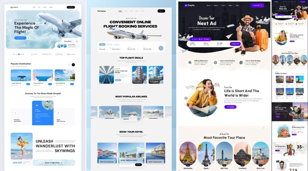 Landing pages