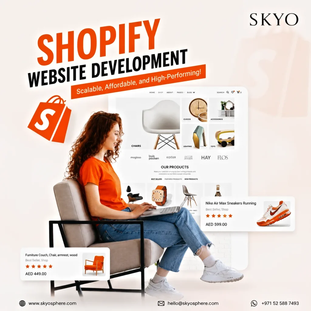 Small business owner managing orders in the Shopify admin panel